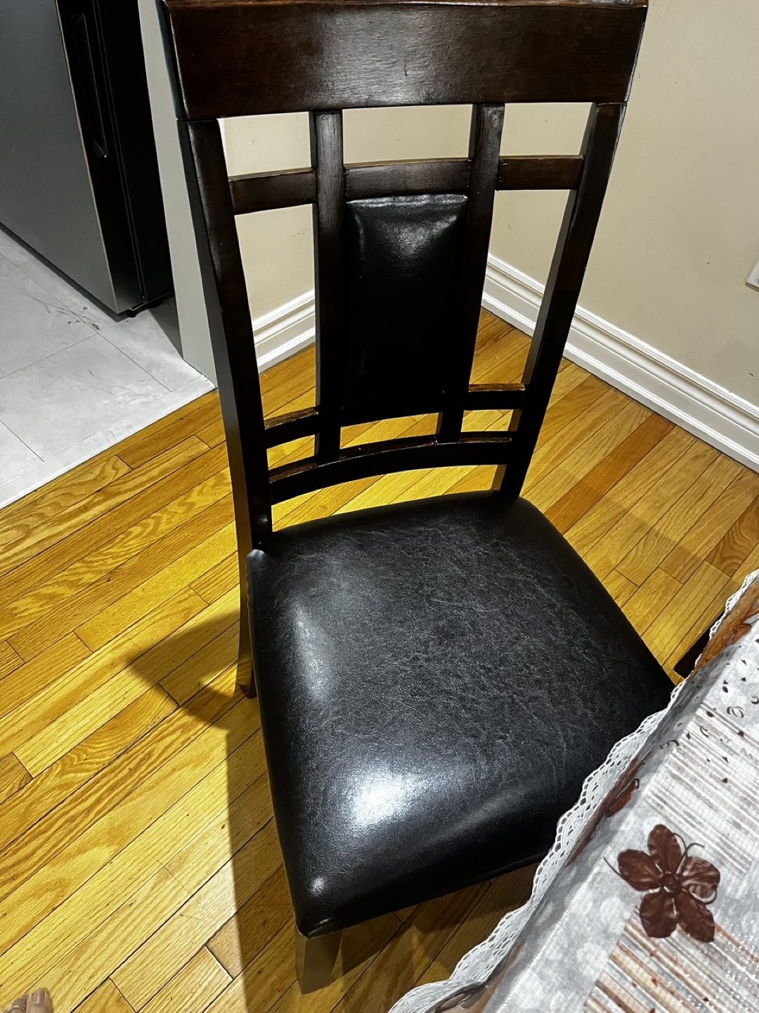 Moving Sale 6-Piece Dining Set - Dark Brown Wood - photo 3