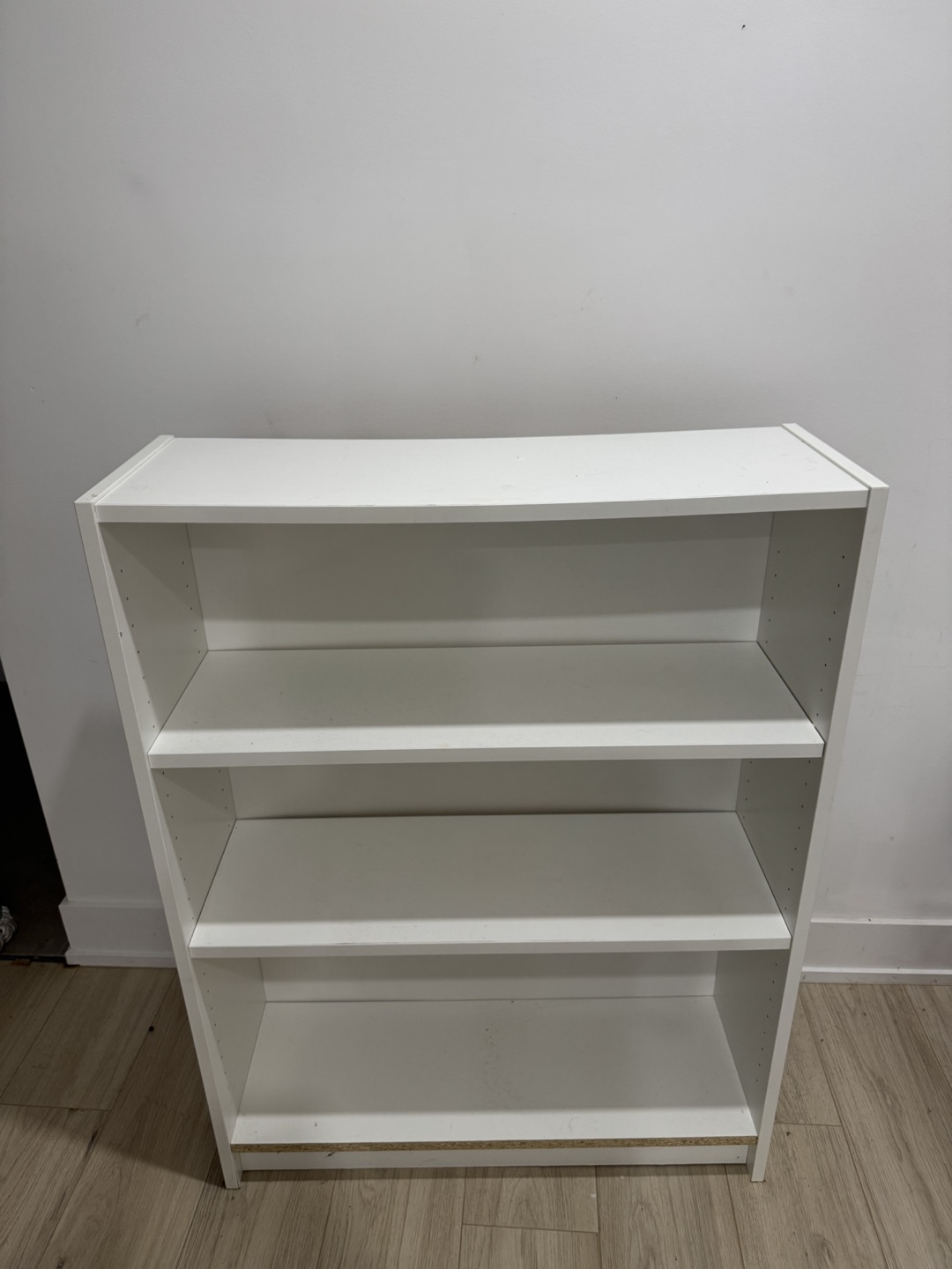 White 3-shelf bookcase