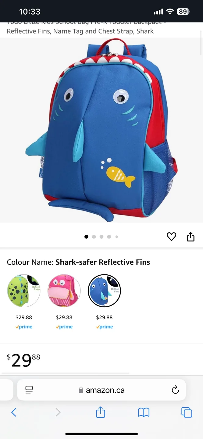 kids school shark backpack image indicator(5)