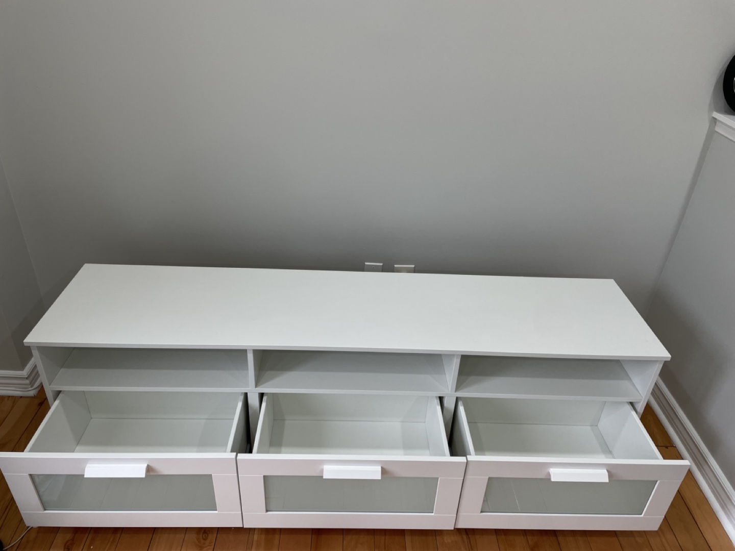 IKEA - BRIMNES White TV Stand with Three Drawers - photo 3
