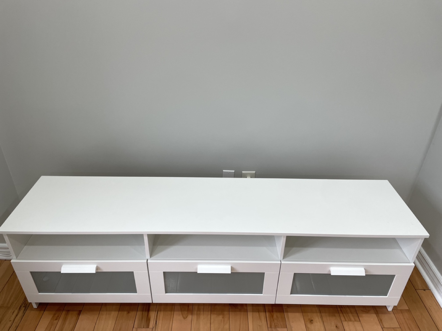 IKEA - BRIMNES White TV Stand with Three Drawers - photo 2