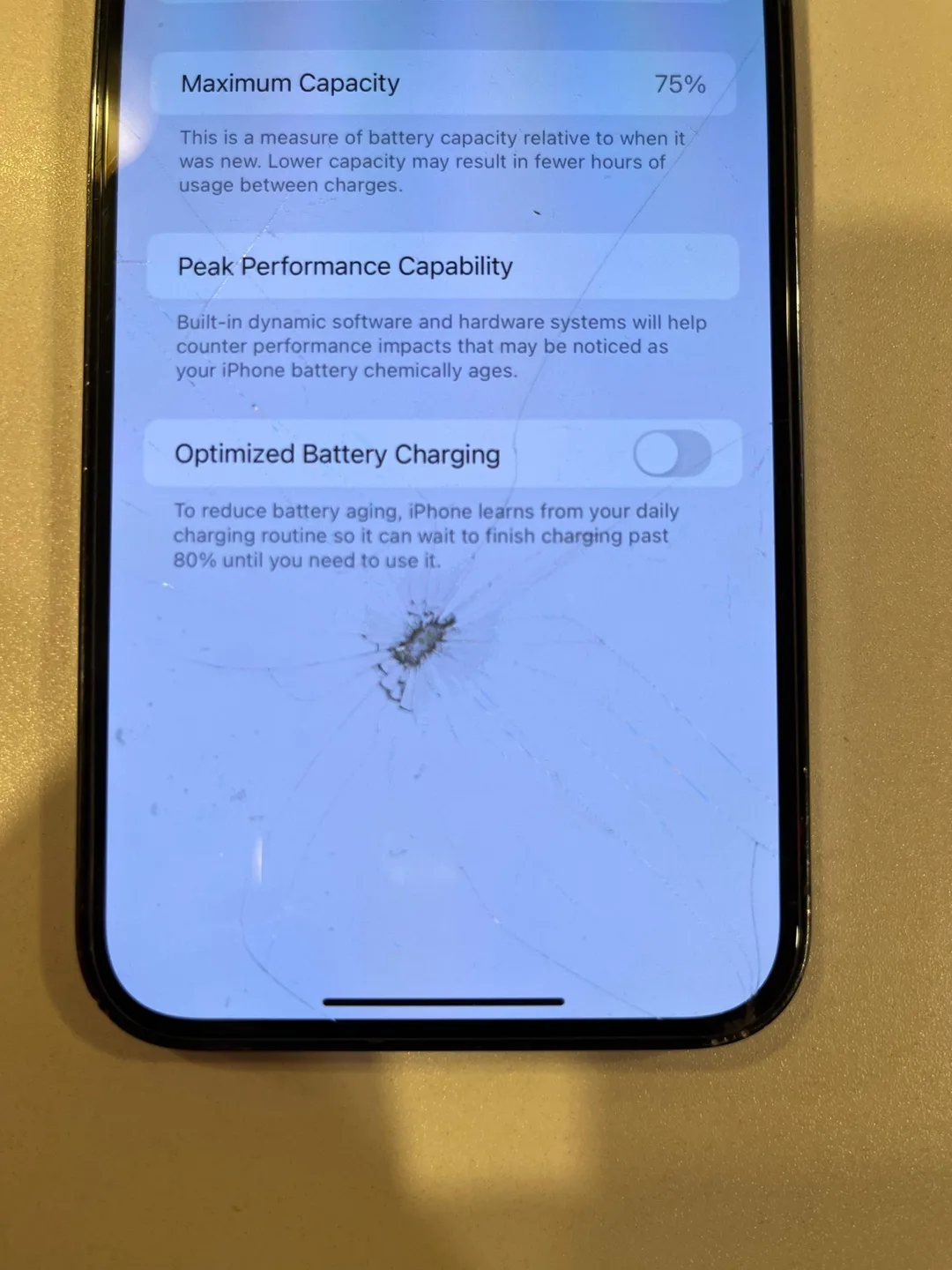 iPhone 13 Pro Max 1TB - Cracked Screen image indicator(4)