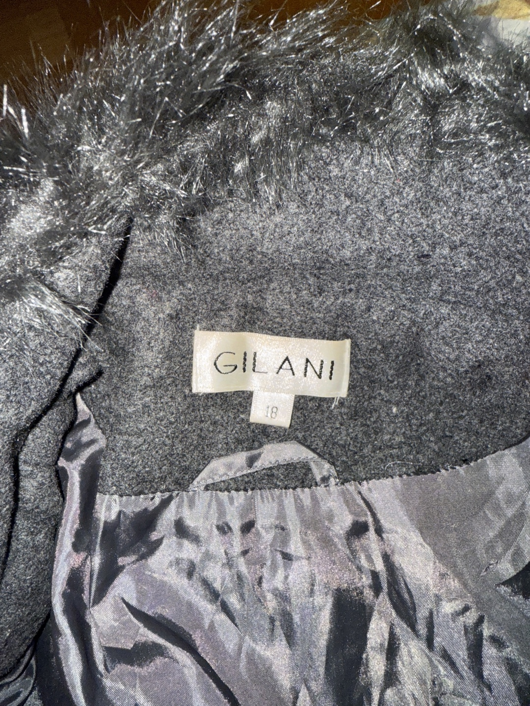 Gilani Women's Long Grey Winter Coat Size 18 - photo 2