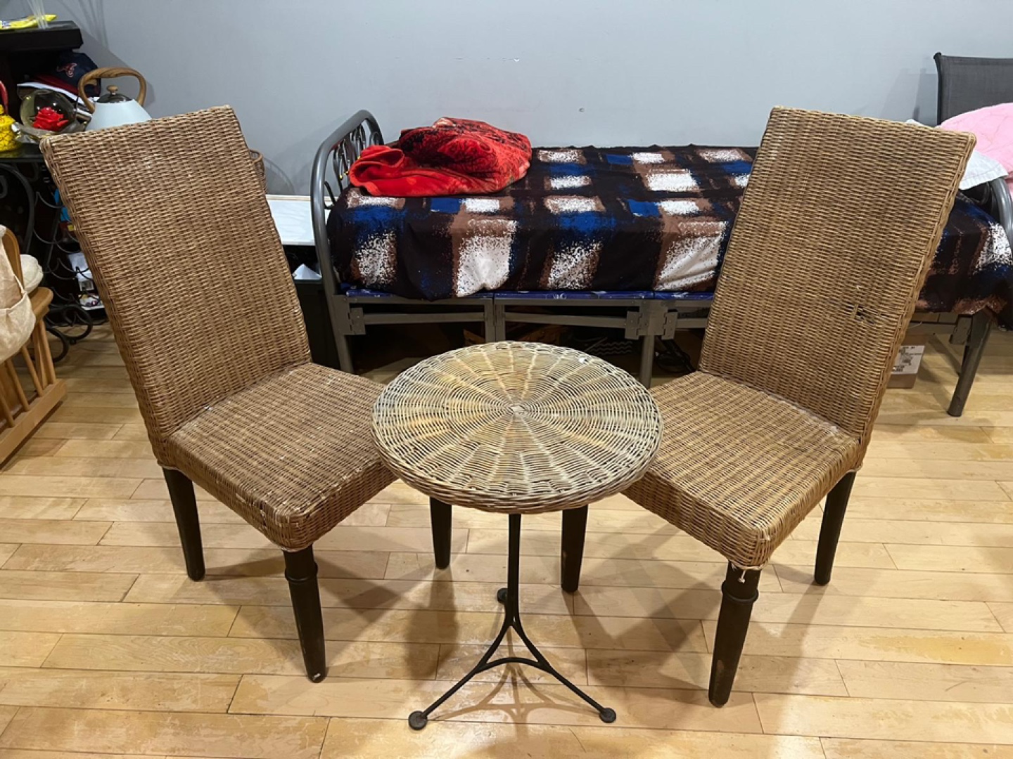 Wicker Patio Set - 2 Chairs and Table - photo 2