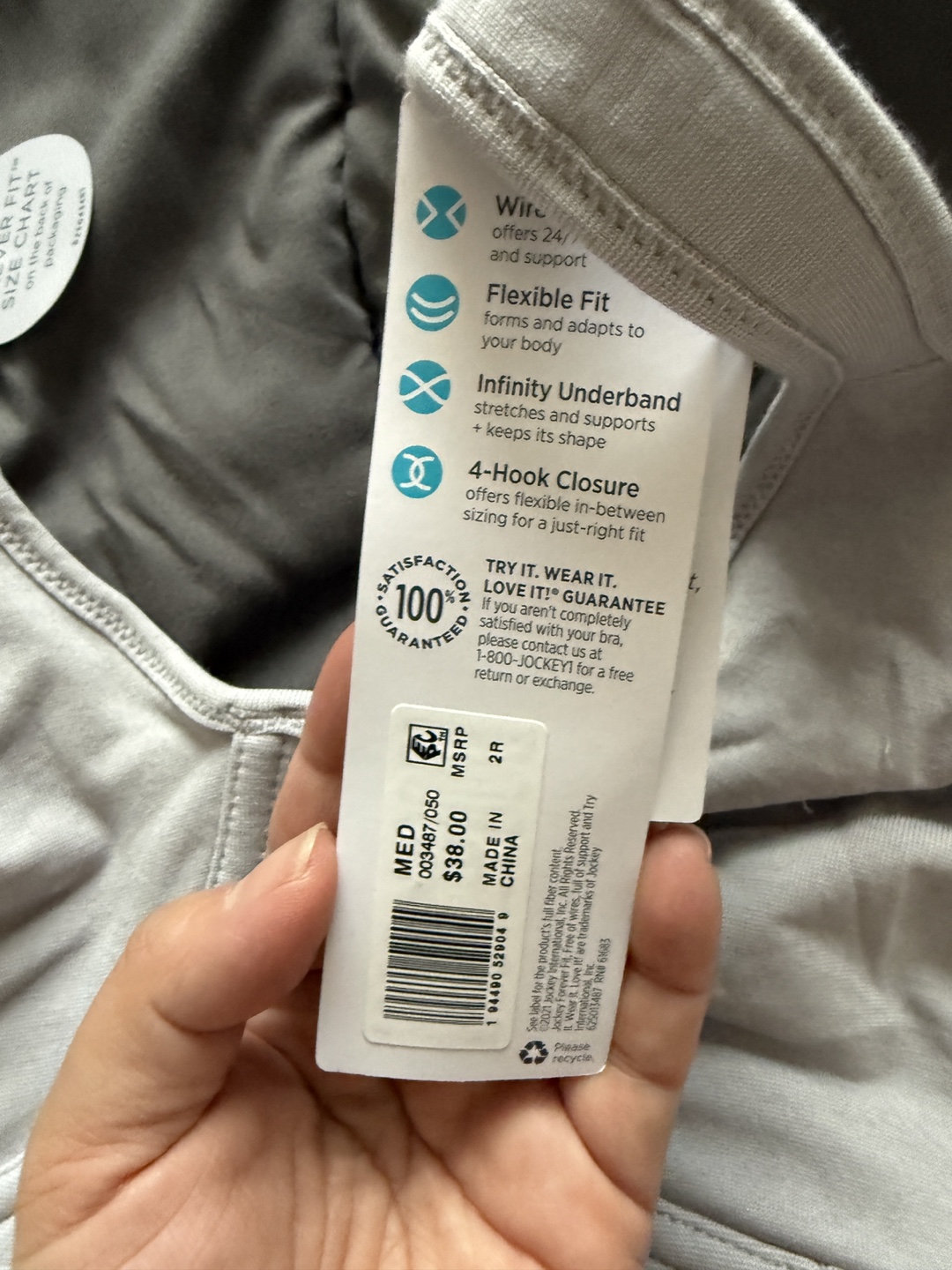 Jockey Forever Fit Cotton Bra - Medium - photo 3