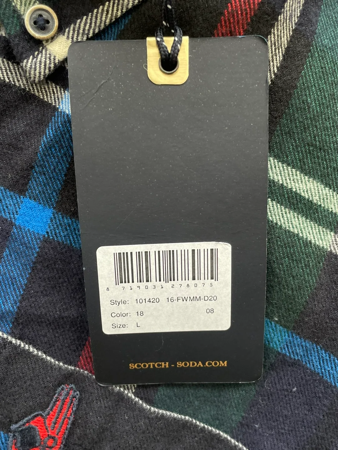 Great gift! Tag On: New Scotch and Soda Plaid Long-Sleeve Shirt image indicator(7)