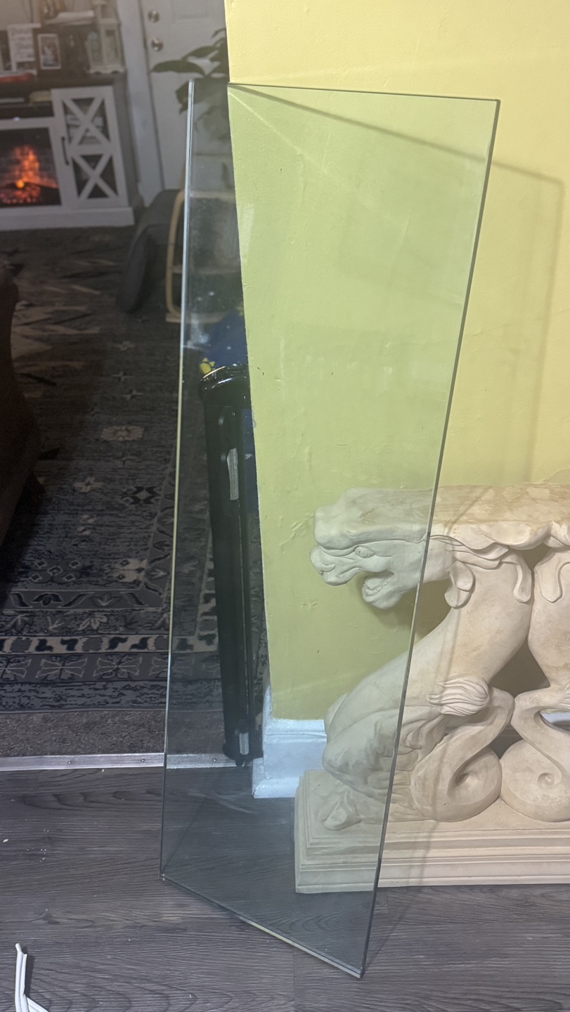 Unique double dragon stone table with glass