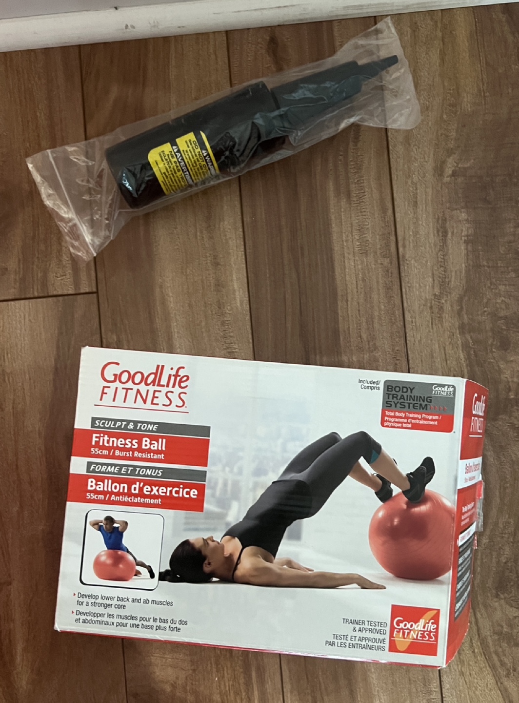 GoodLife Fitness 55cm Exercise Ball with Pump - photo 2