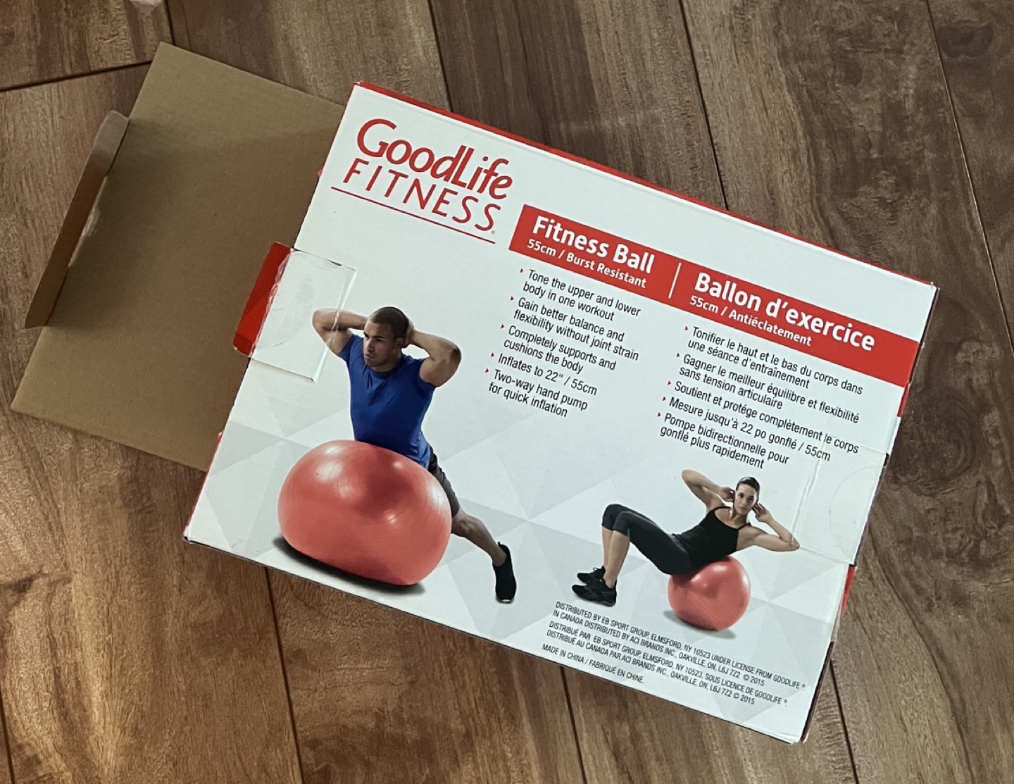 GoodLife Fitness 55cm Exercise Ball with Pump - photo 3