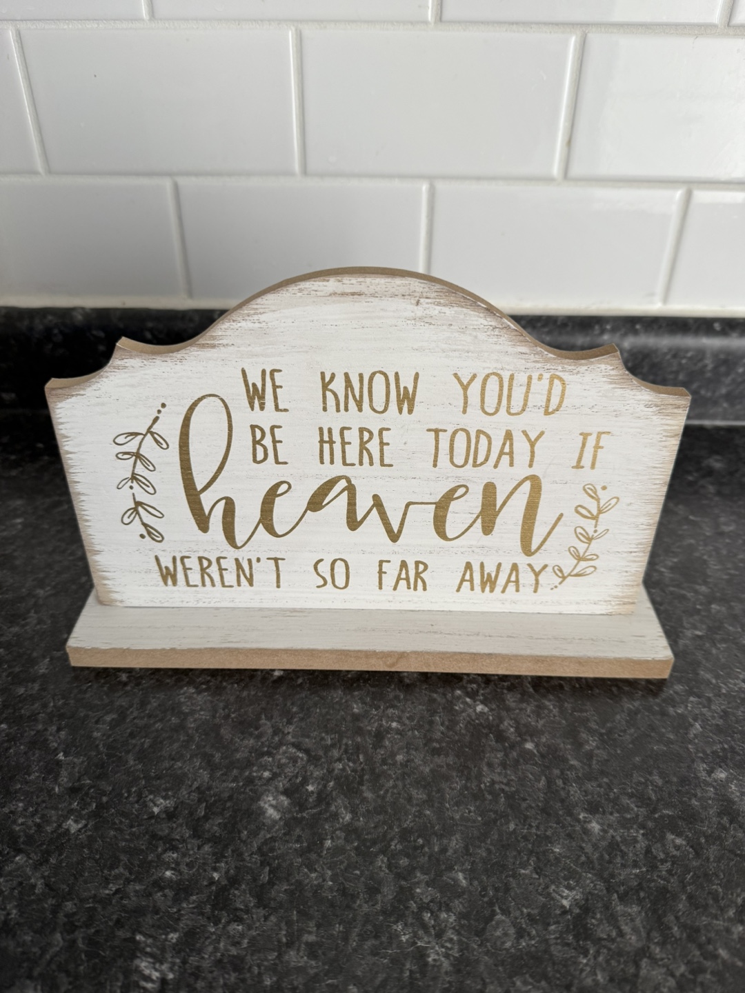 Memorial Wooden Sign - Heaven - photo 2