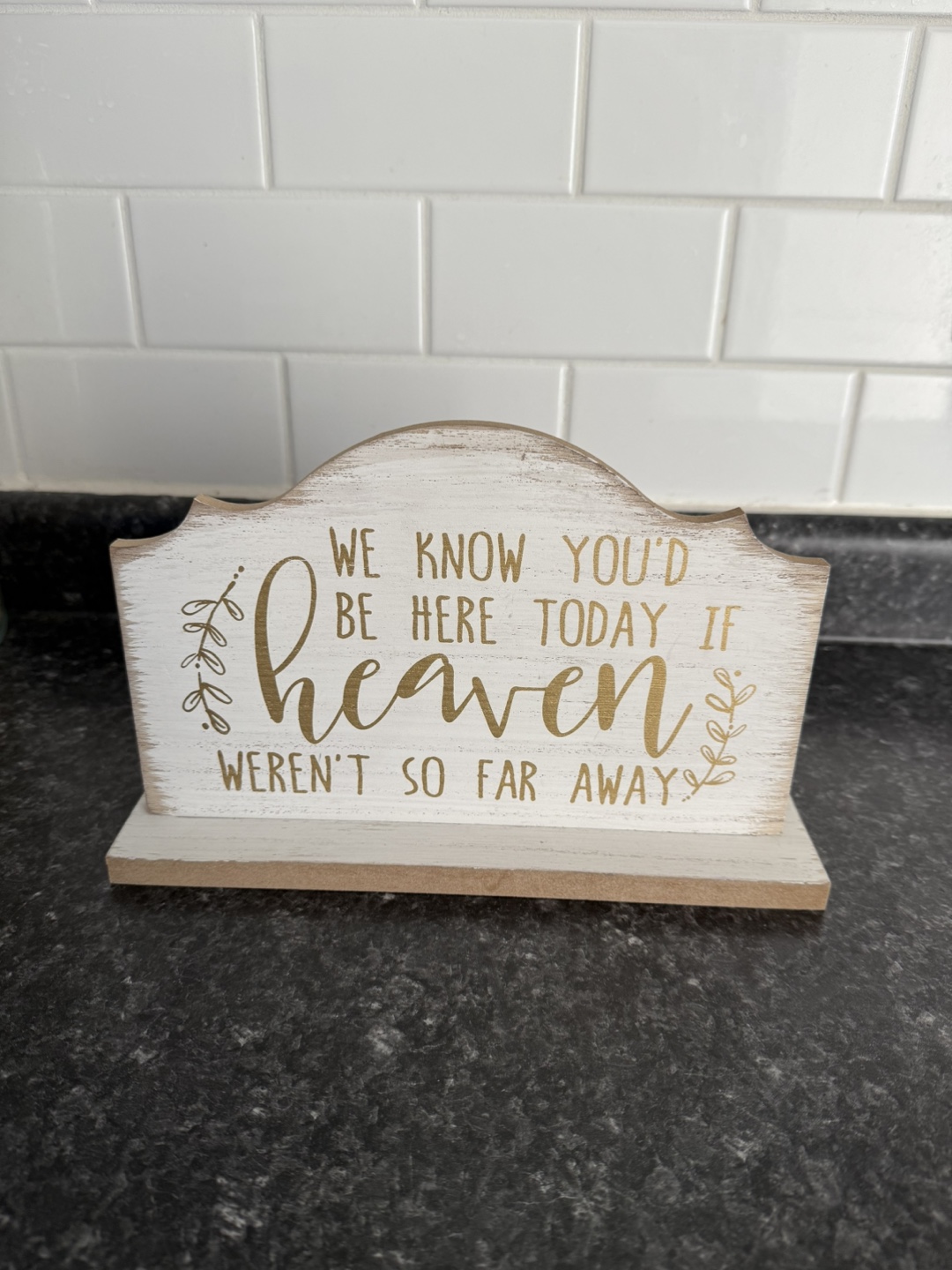 Memorial Wooden Sign - Heaven