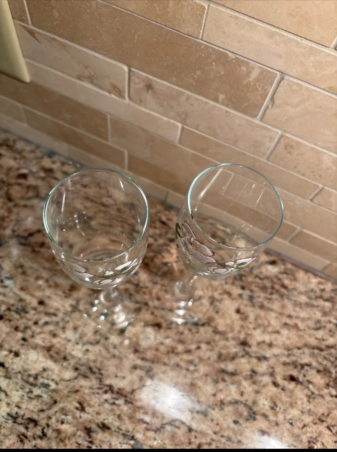 Pair of Hand-painted Champagne Flutes image indicator(2)
