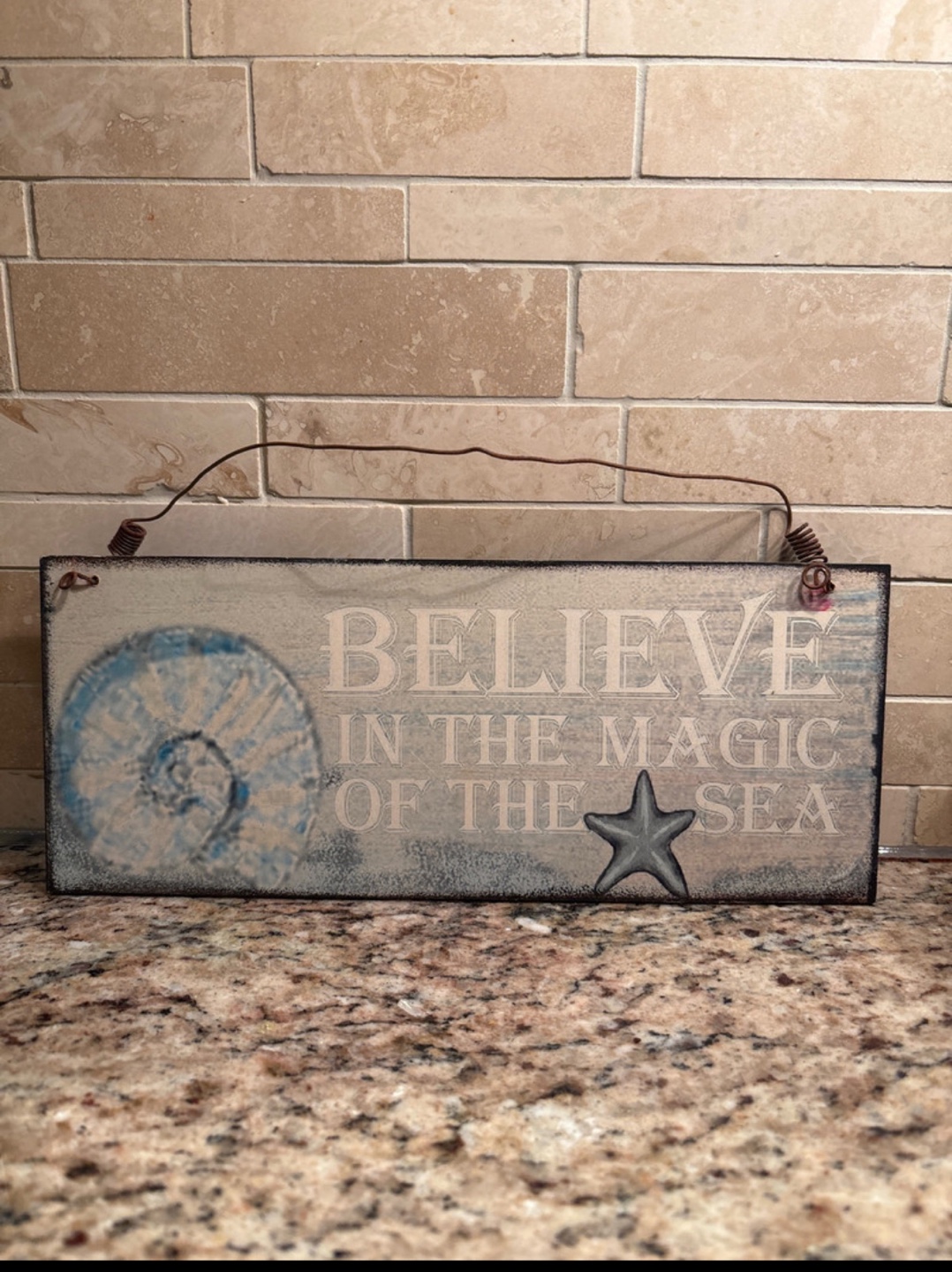 Believe in the Magic of the Sea Wall Hanging