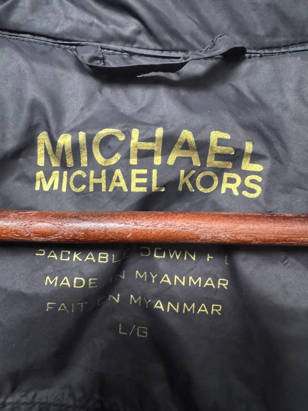 Michael Kors Packable Down Jacket - Black - Size L/G image indicator(3)