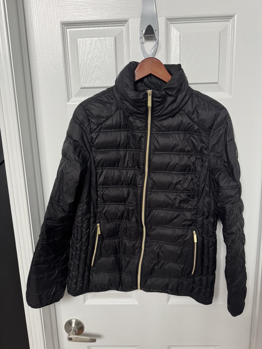 Michael Kors Packable Down Jacket - Black - Size L/G