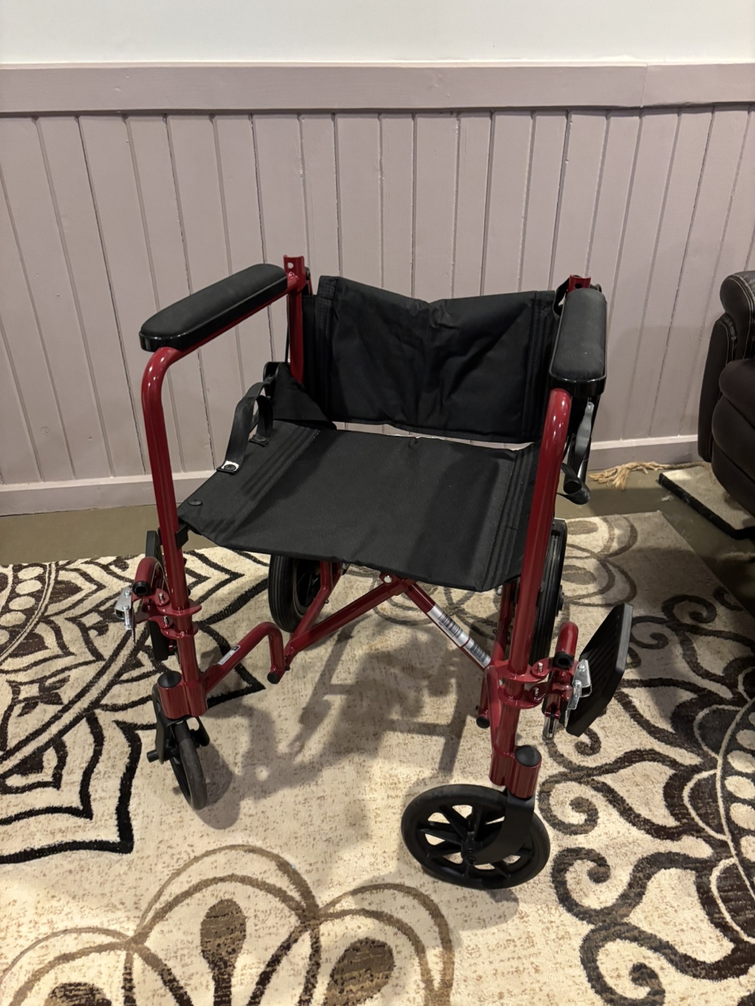 MedLine Lightweight Transport Wheelchair - photo 2