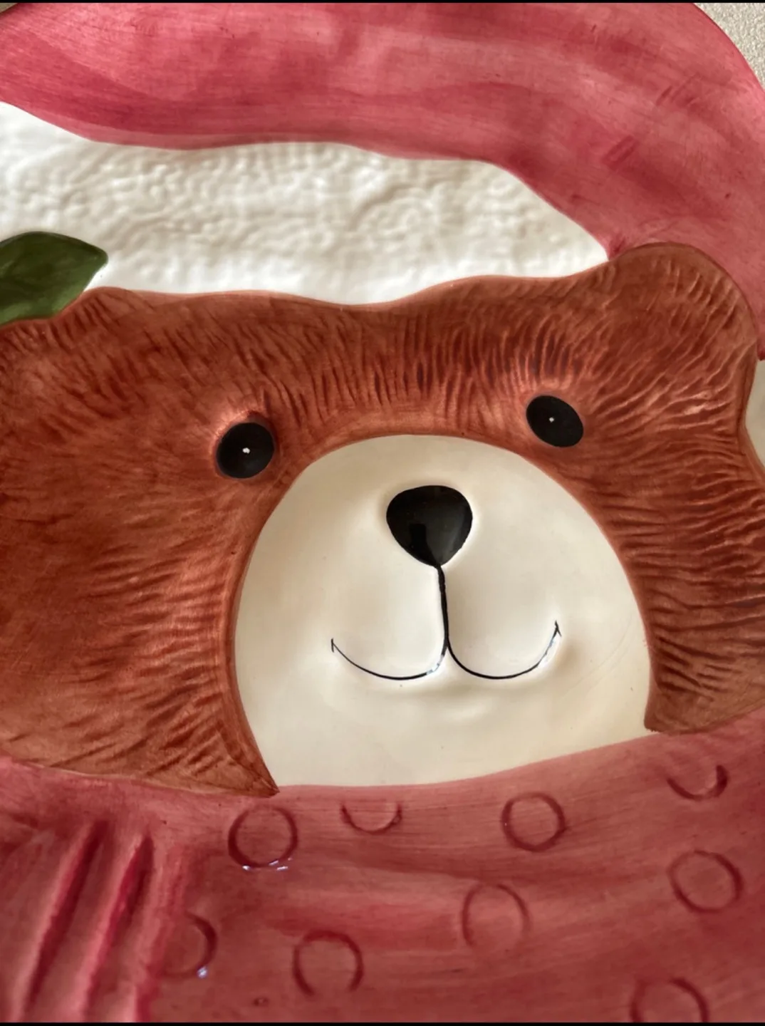 Adorable Christmas Bear Plate image indicator(3)