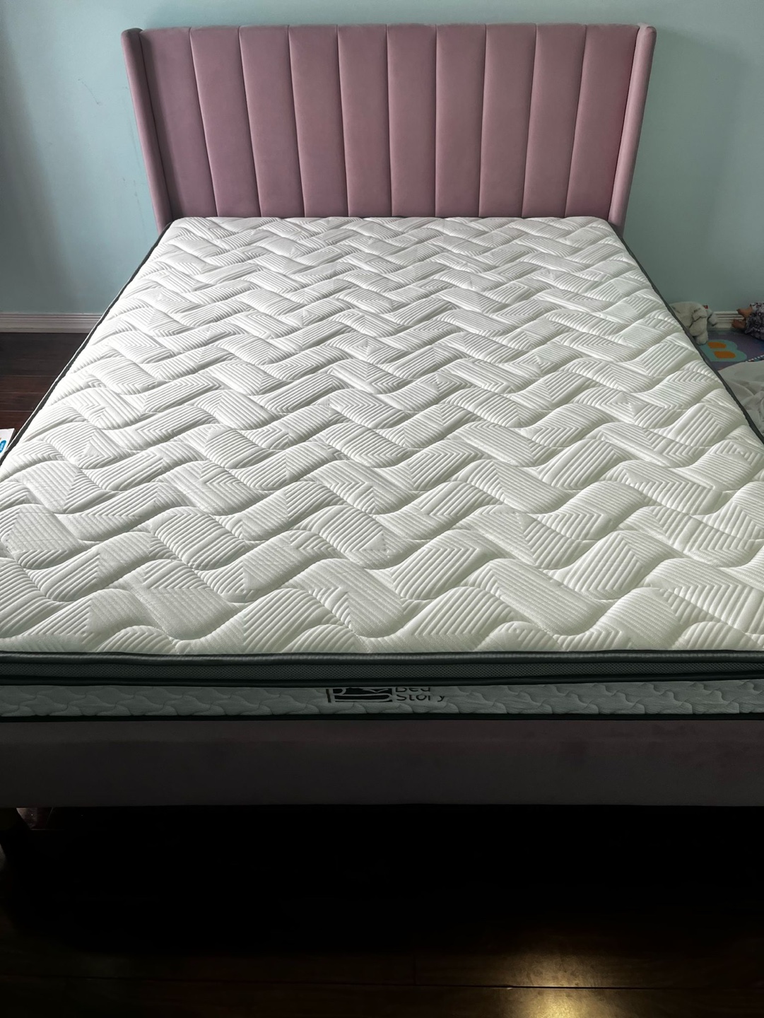 Queen king Bed Frame and Mattress Set - photo 2