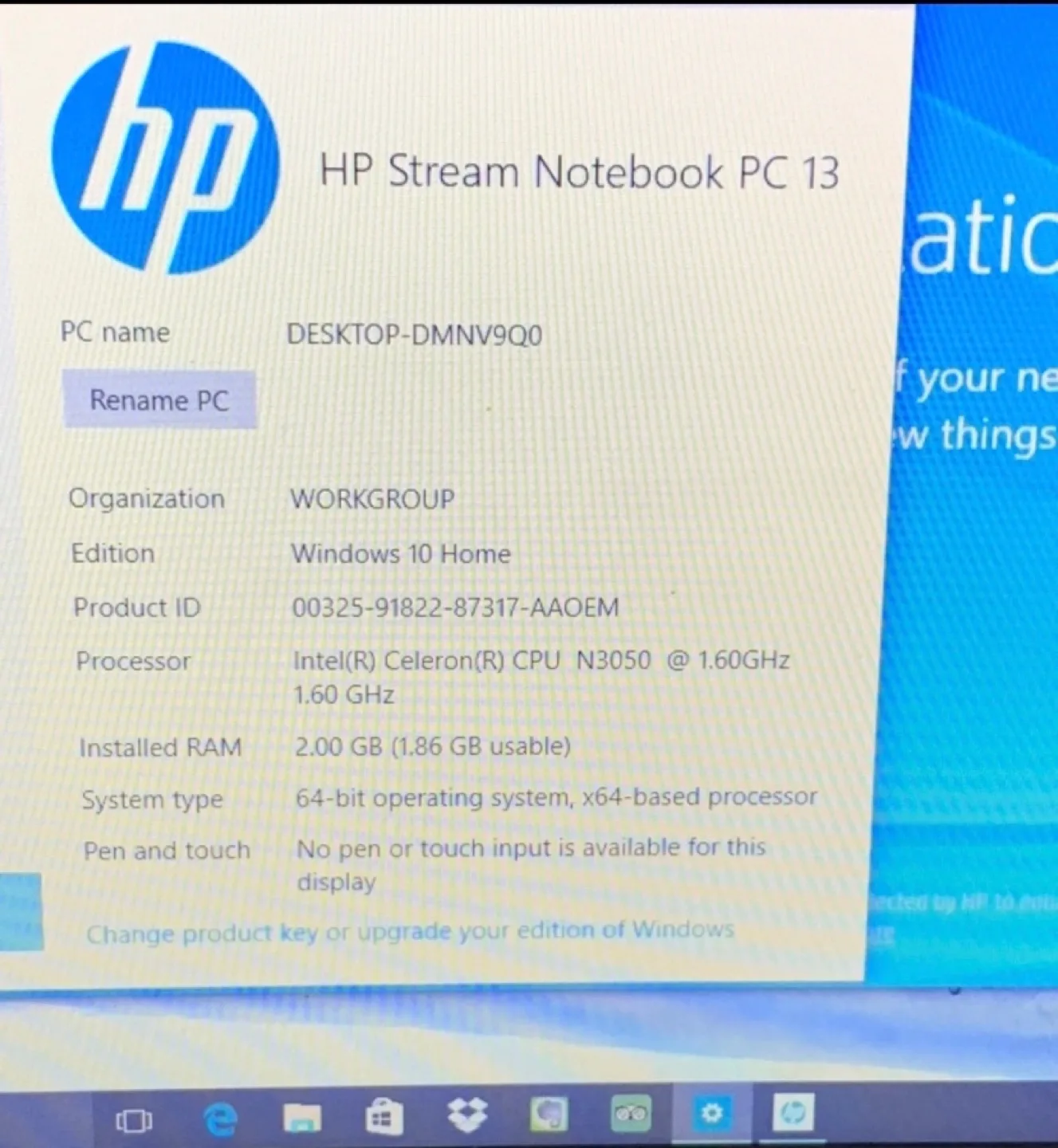 HP Stream Notebook PC 13 image indicator(2)