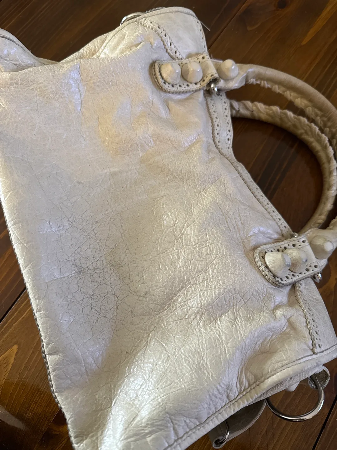 Balenciaga City Bag - Off-White Leather image indicator(8)