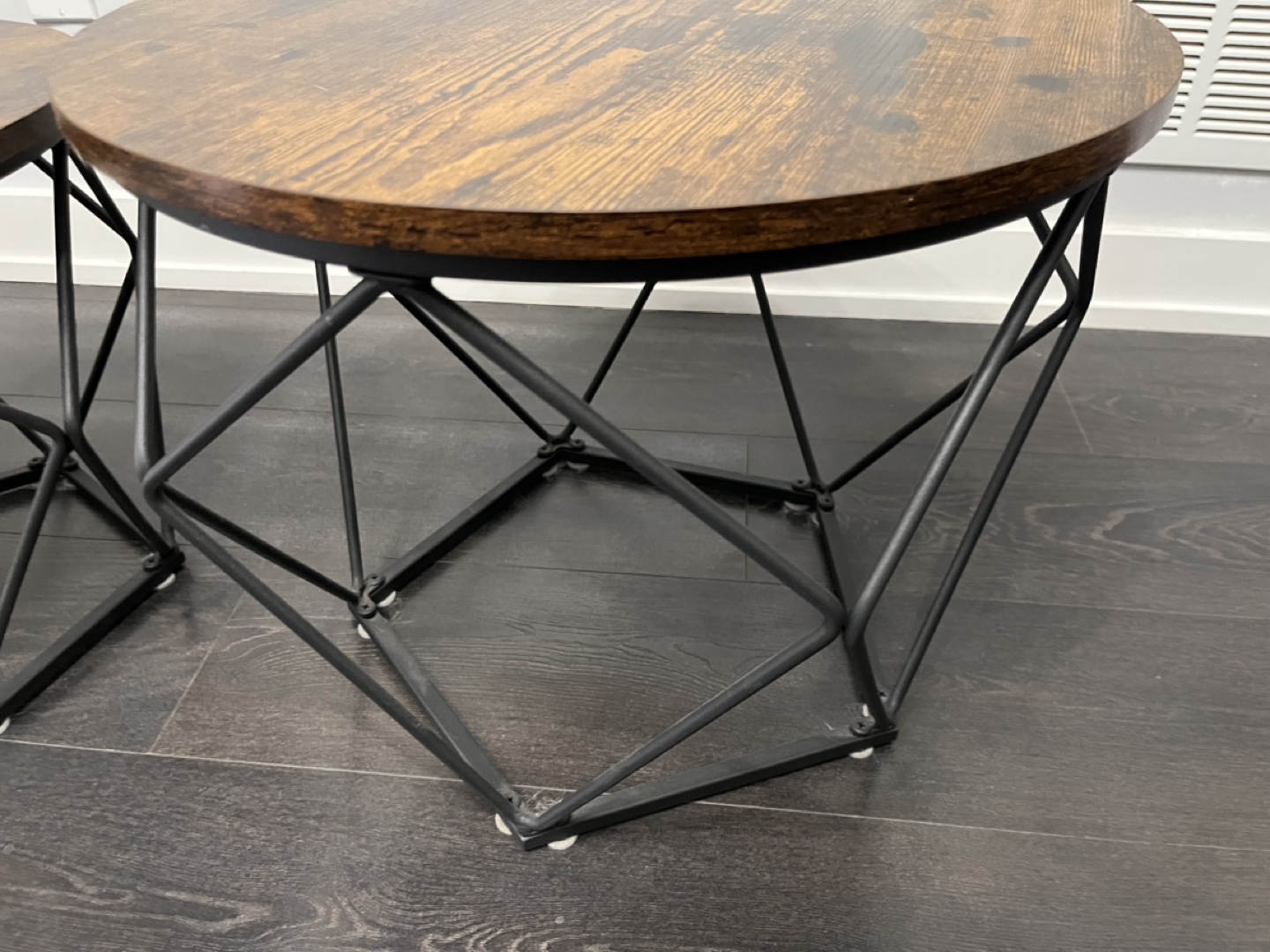 Pair of Modern Geometric Side Tables - photo 2