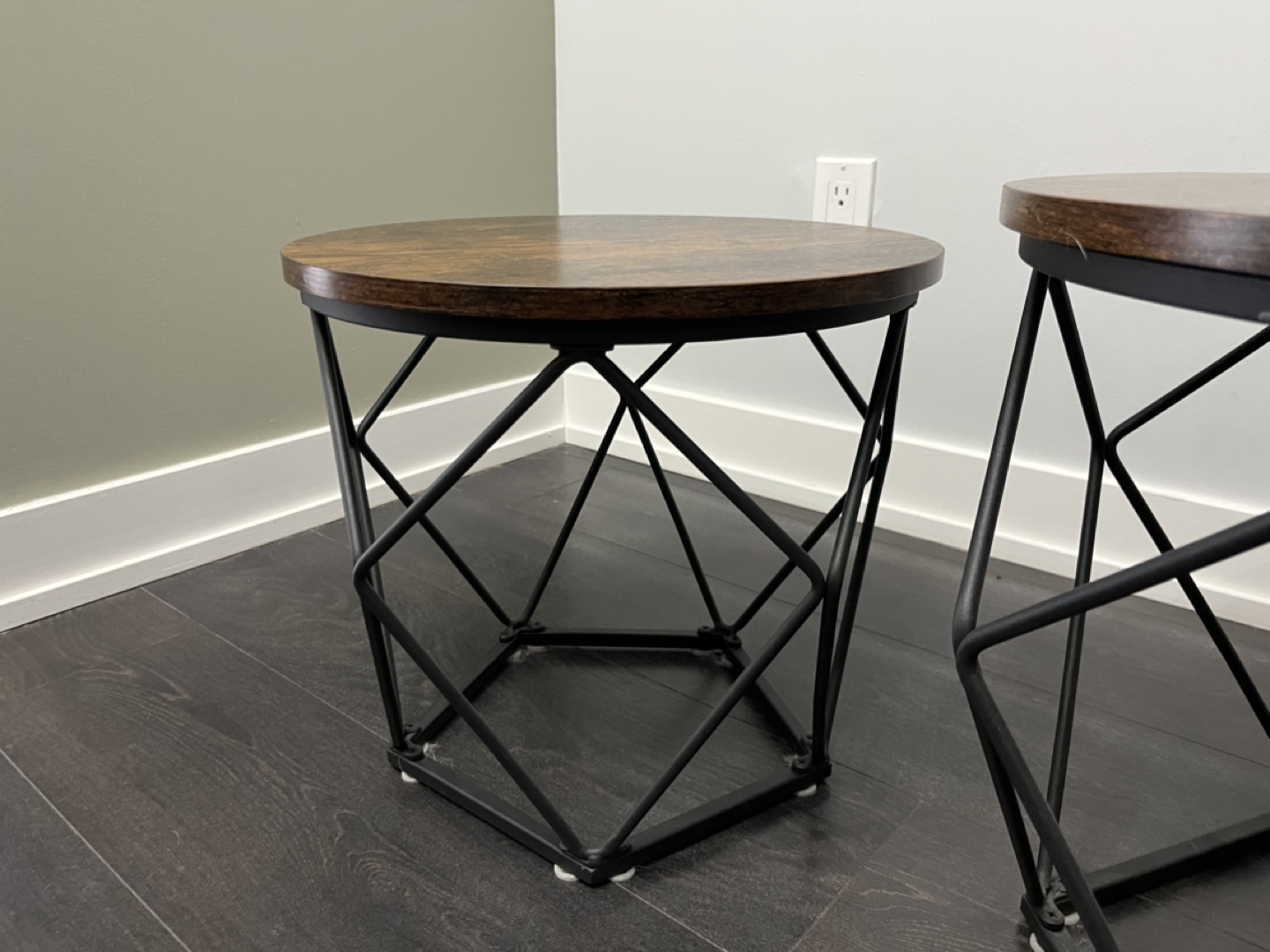 Pair of Modern Geometric Side Tables - photo 3