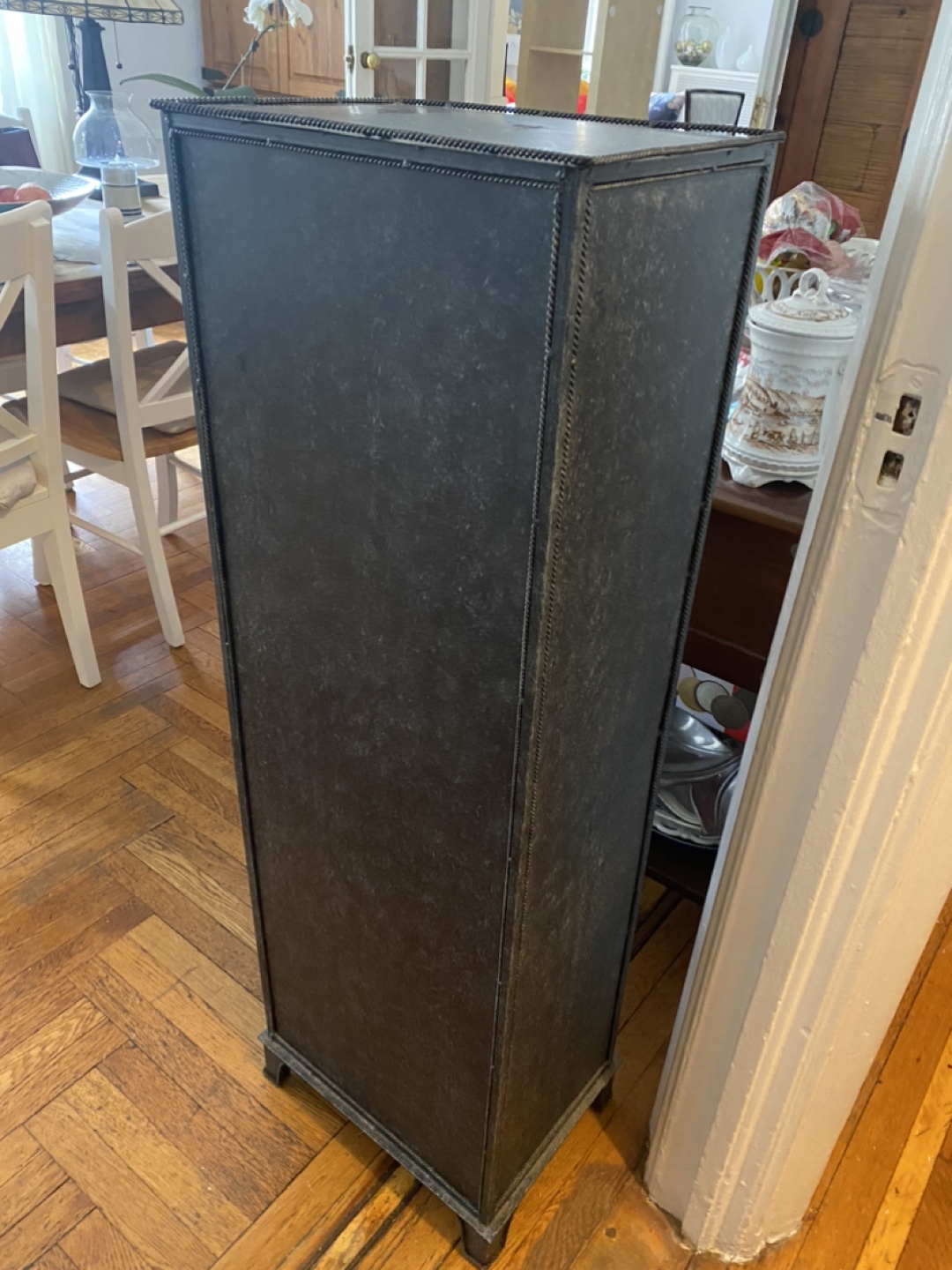Tall Black Metal Drawer Cabinet - photo 2