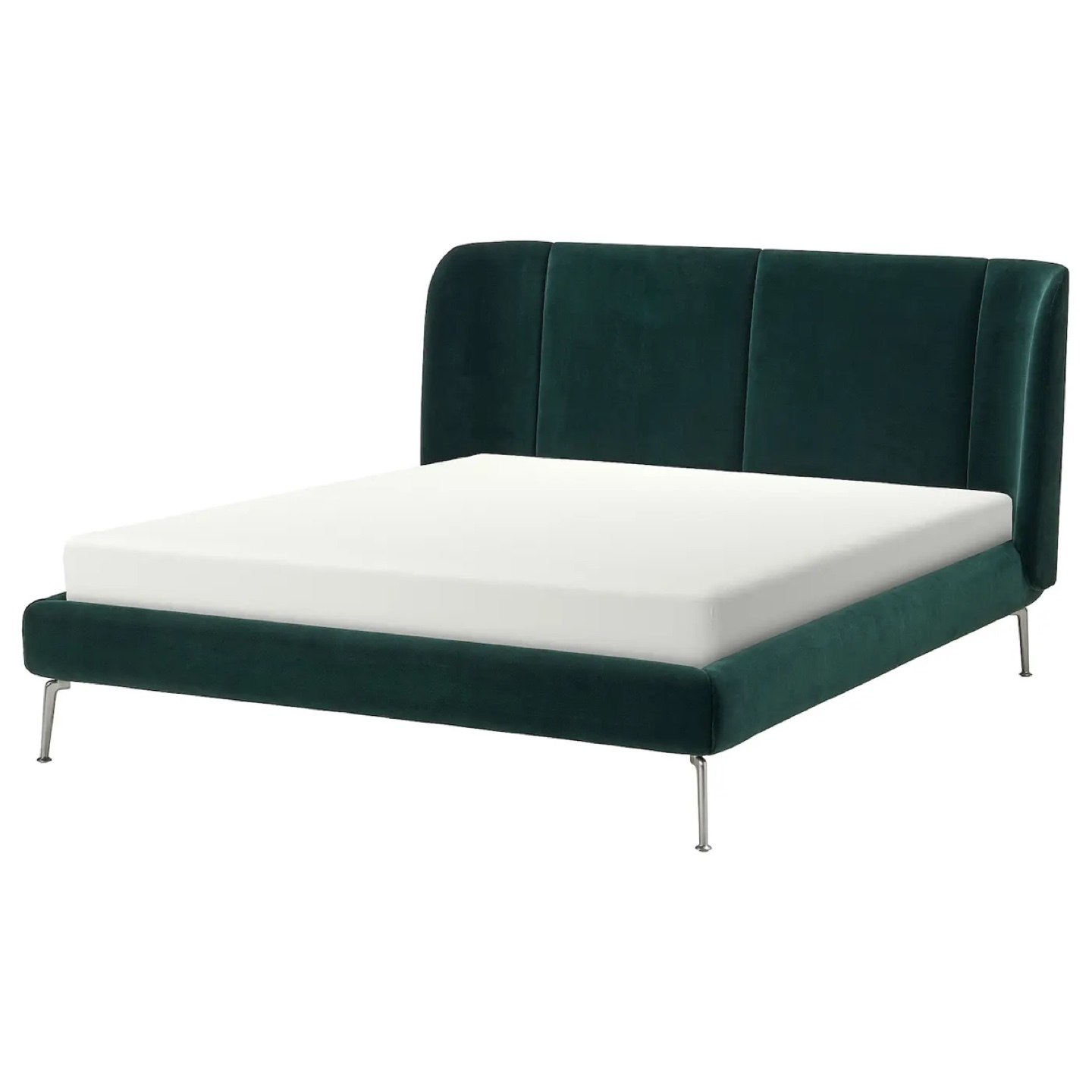 Ikea tufjord bed frame green velvet queen size