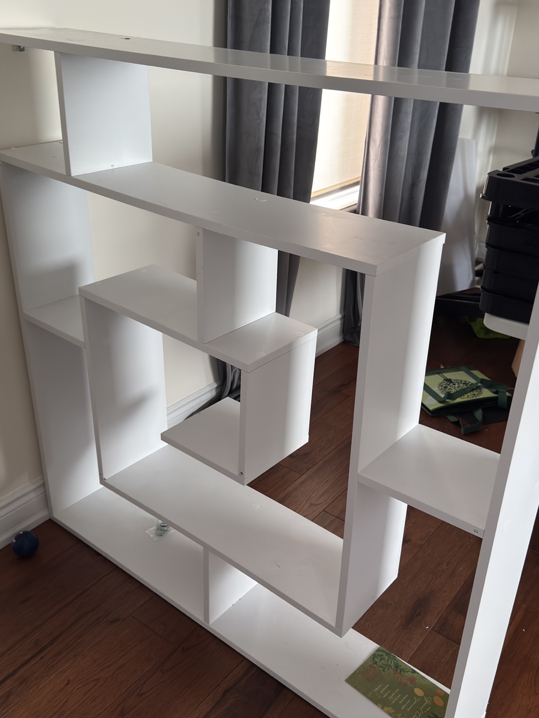 White Modern Cube Bookshelf
