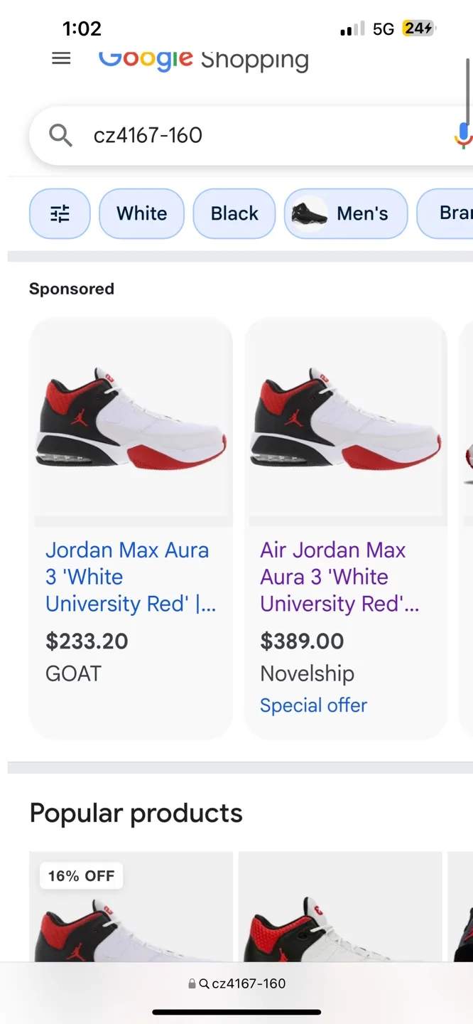 Nike Jordan Max Aura 3 White University Red Basketball Shoes image indicator(6)