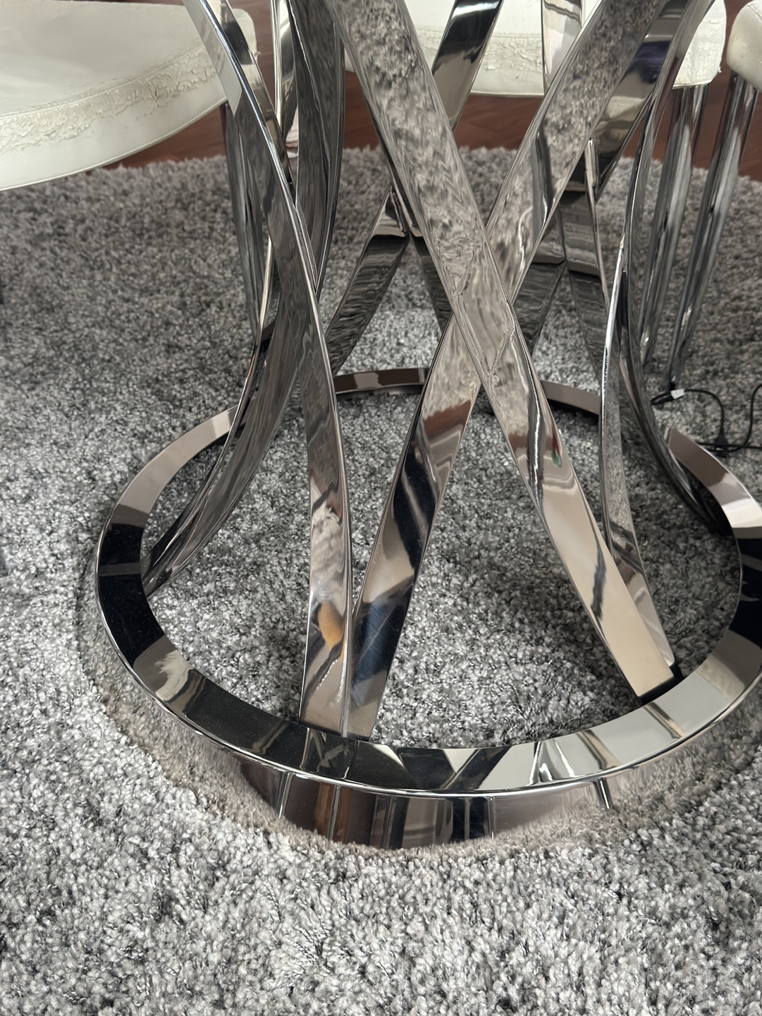Glass Dining Table and 6 Chairs Set - photo 2