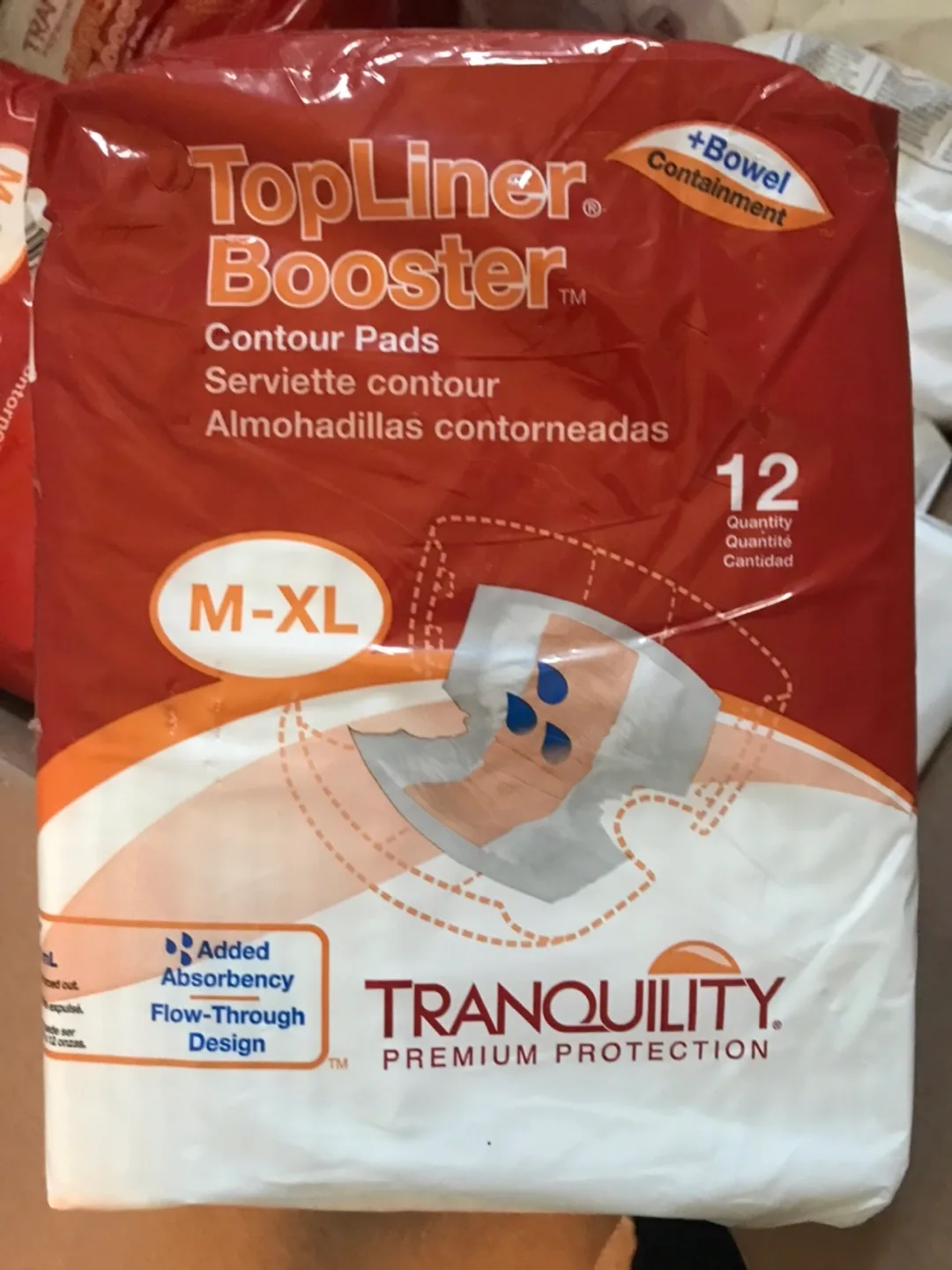 Tranquility TopLiner Booster Contour Pads M-XL (12 count) thumbnail