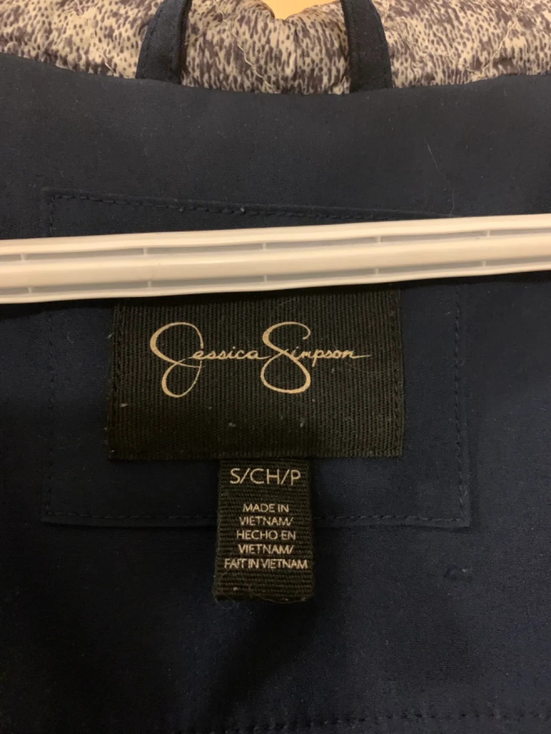 Jessica Simpson Women's Navy Blue Hooded Jacket Size S/CH/P image indicator(2)