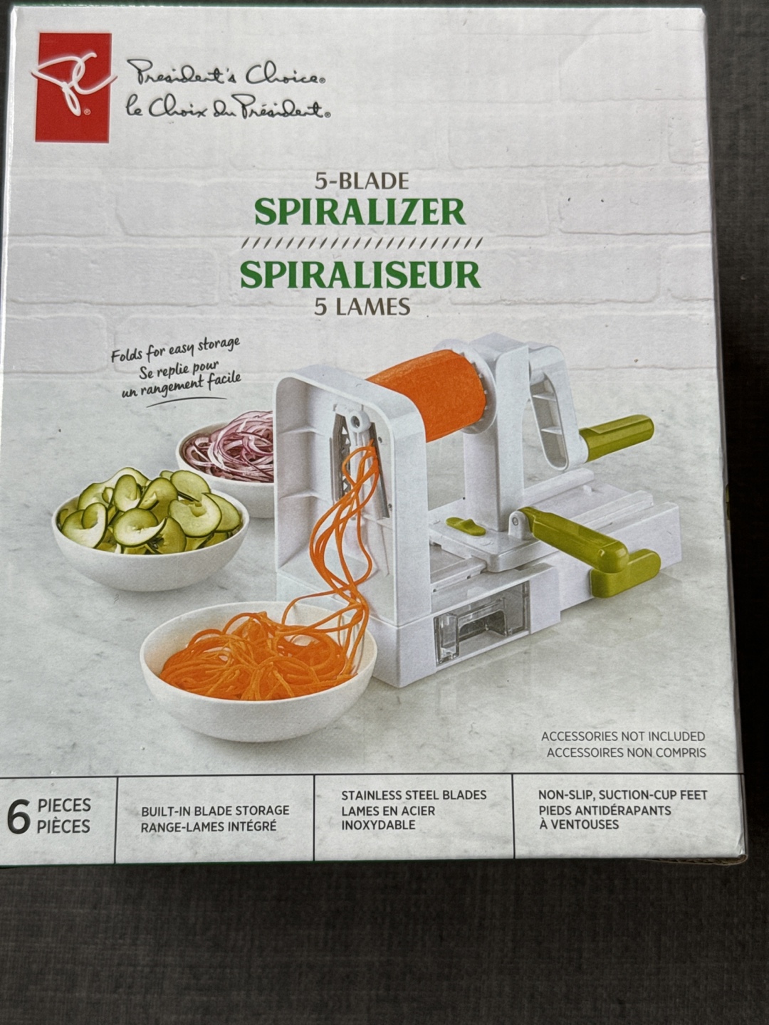 President's Choice 5-Blade Spiralizer (New Boxed) - photo 3