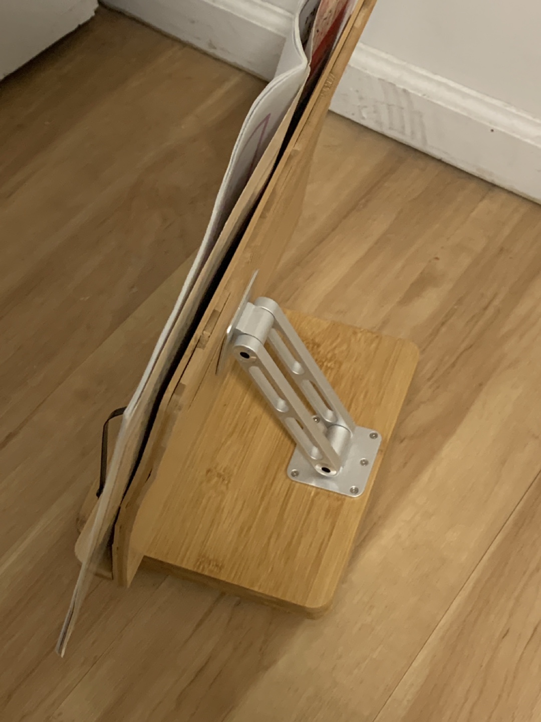 Bamboo Book Stand - Adjustable Reading Holder - photo 3