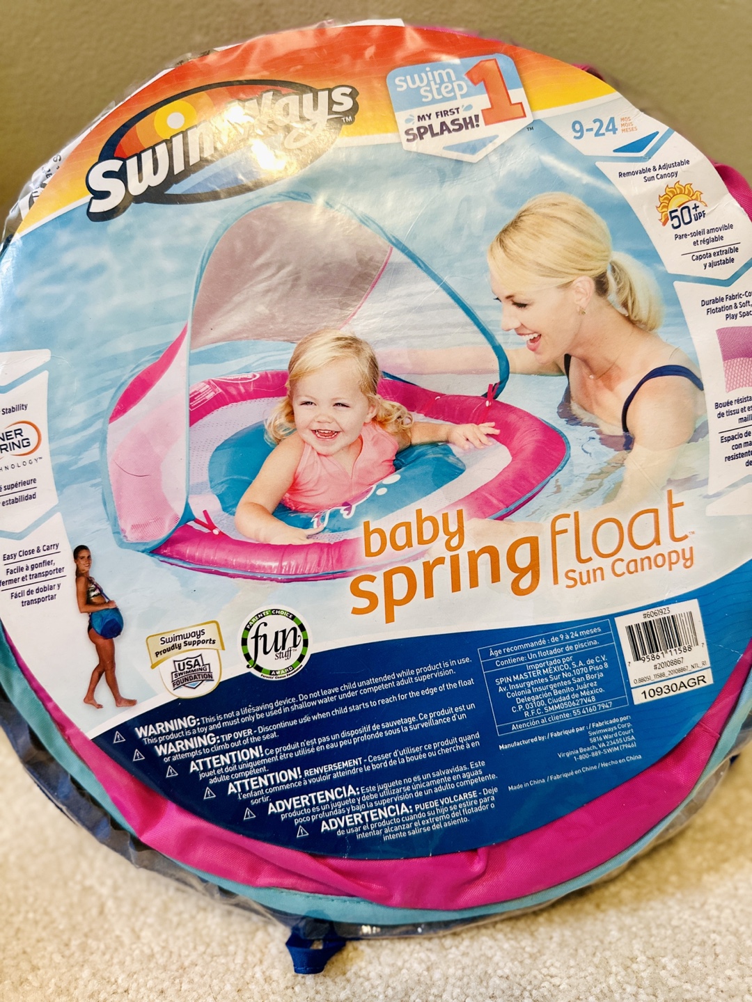 SwimWays Baby Spring Float with Canopy (9-24 Months)