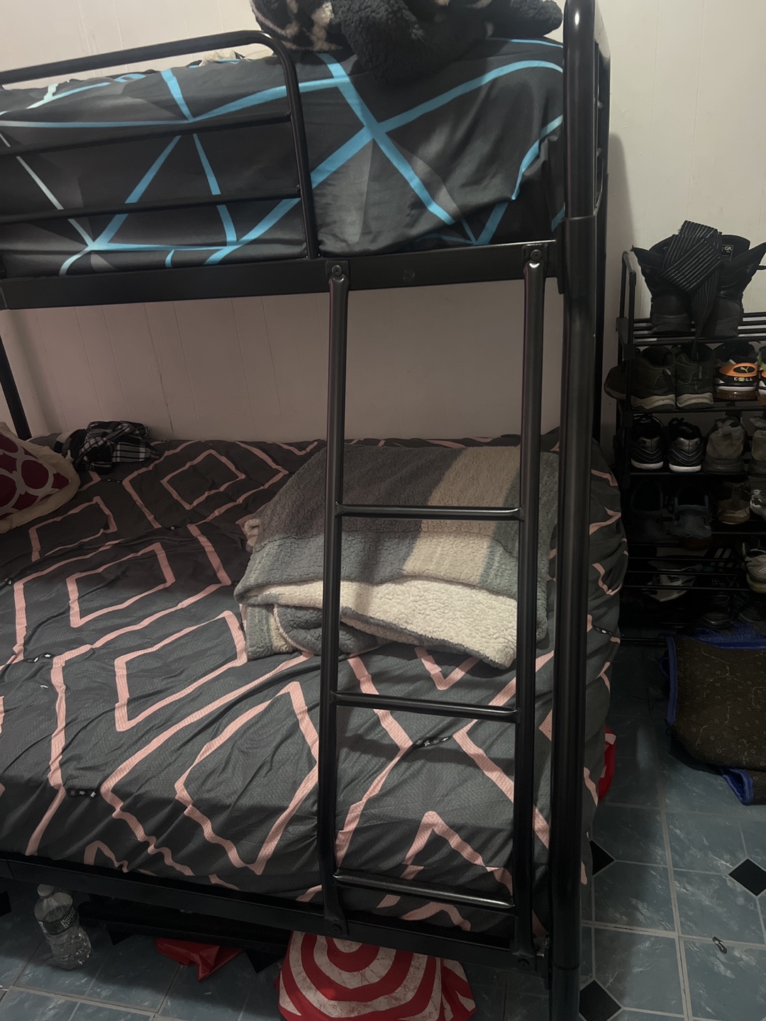 Black Metal Twin over Full Bunk Bed - photo 4