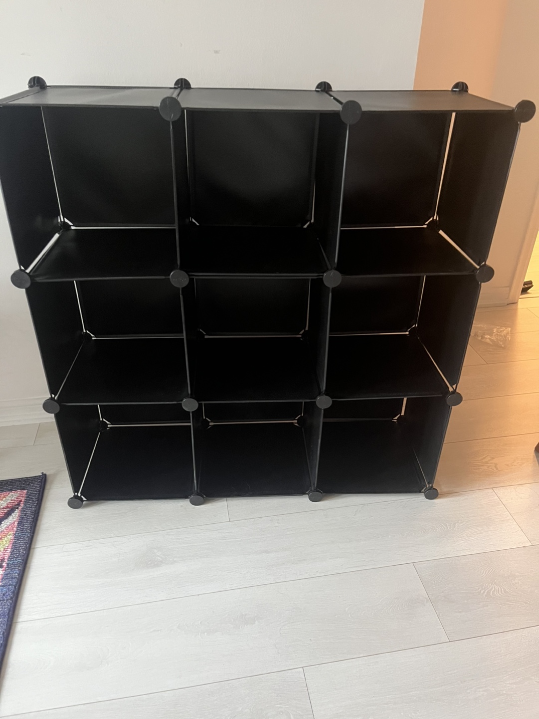 9 Cube Storage Organizer - Black - photo 2
