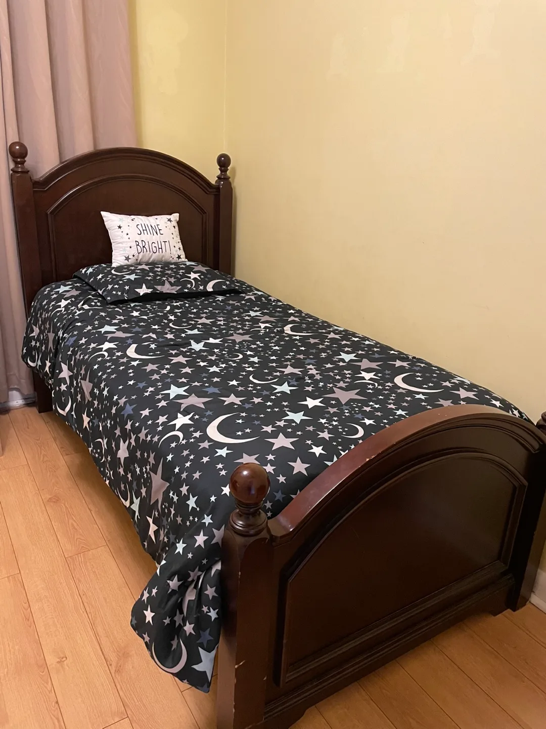 Super Solid Heavy Wooden single bed Frame only image indicator(2)