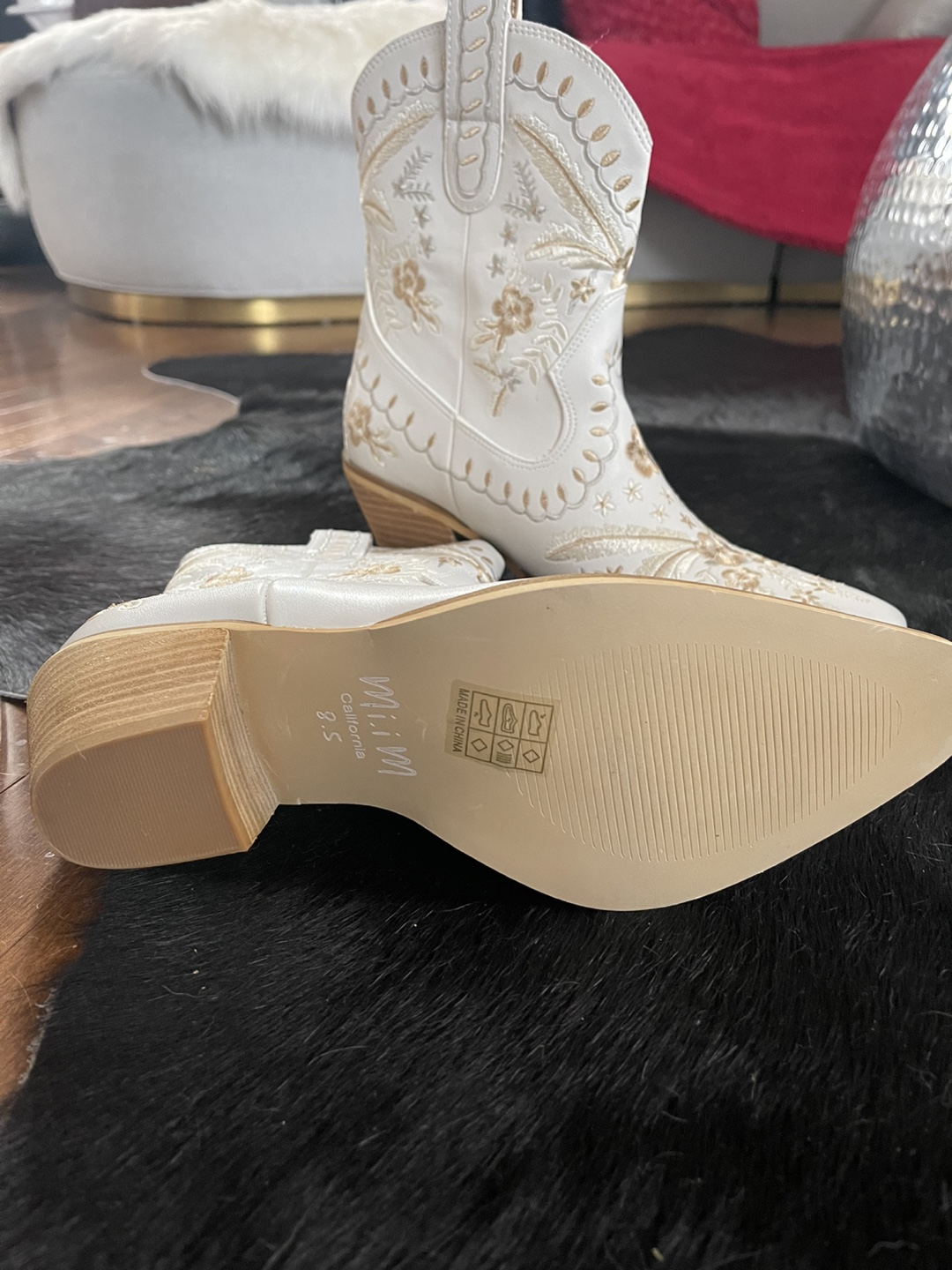 Corral Women's Stella Cowboy Boots - White, Size 8.5 - photo 2