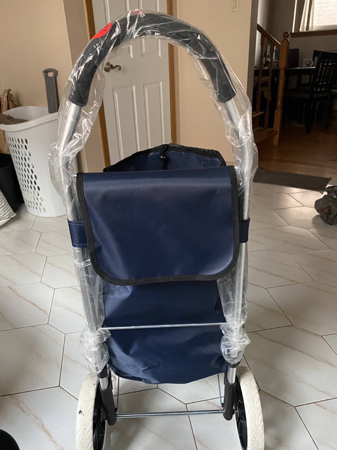 Folding Shopping Cart with Durable Fabric