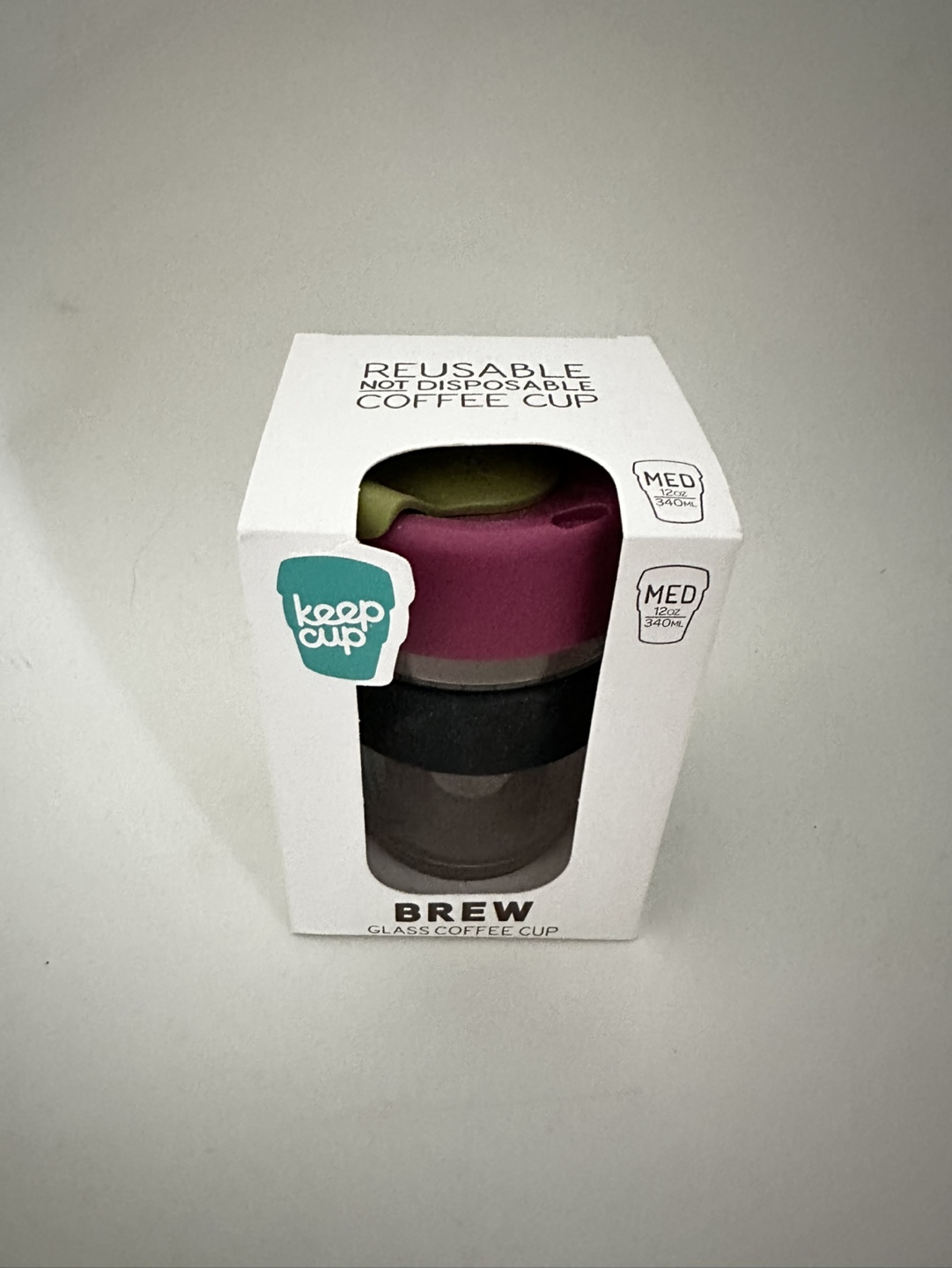 KeepCup Brew Glass Coffee Cup - Reusable Medium