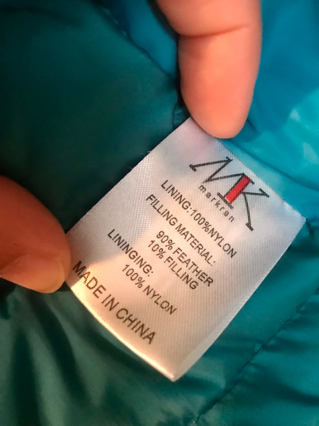 Markron Teal Down-Filled Puffer Jacket - Size XL image indicator(5)