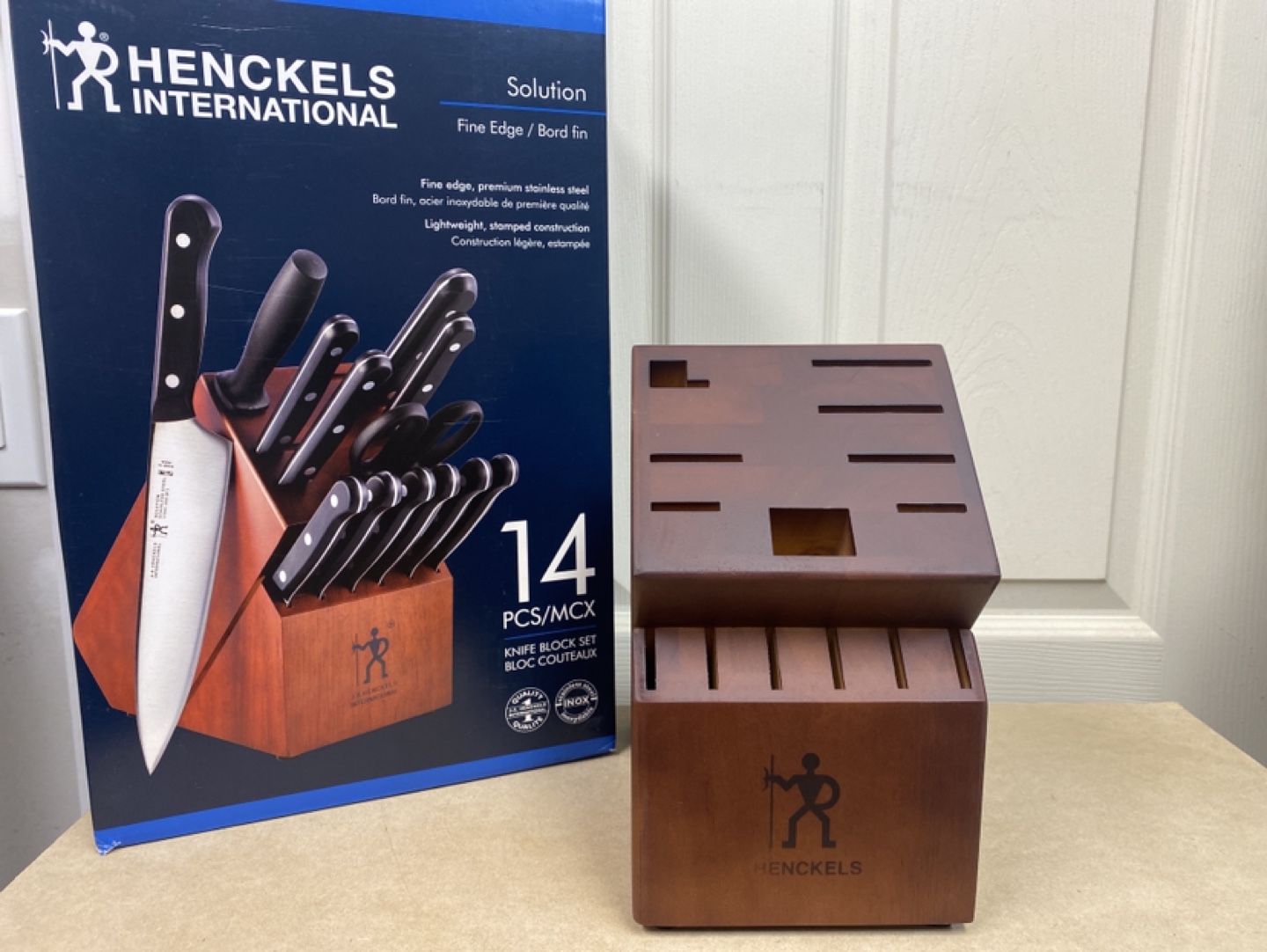 Henckels International Hardwood Knife Block