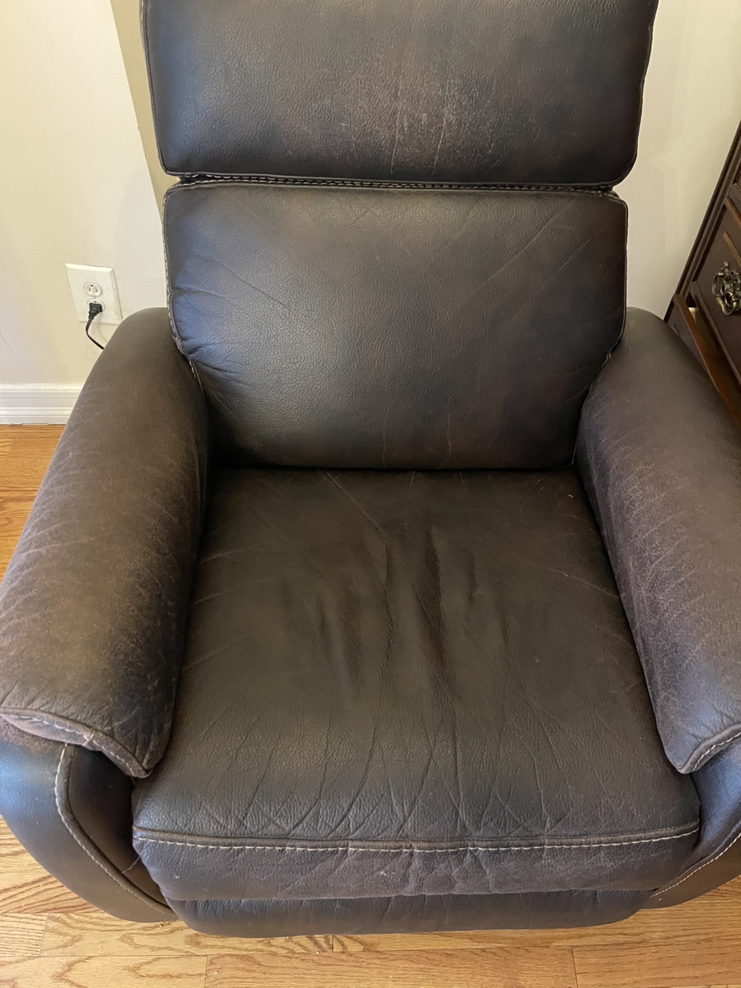 Brown Leather Recliner - photo 2