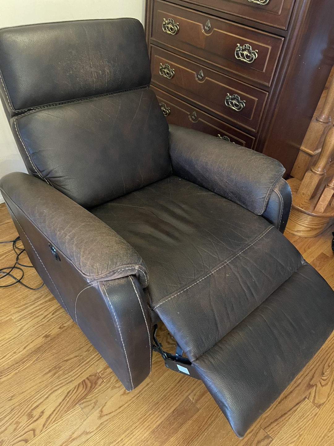 Brown Leather Recliner