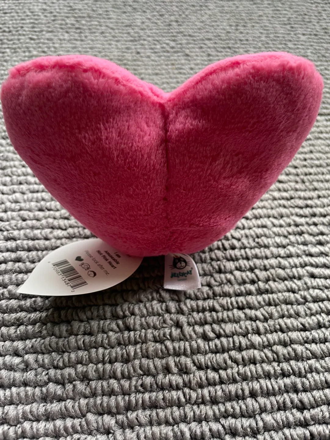 Retired Jellycat Amuseable Hot Pink Heart- BNWT RARE HTF image indicator(3)