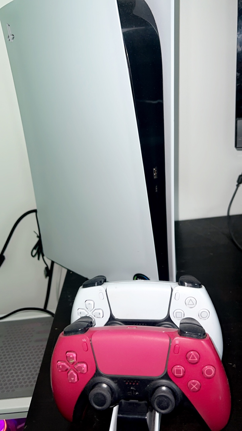 PS5 Console and DualSense Controllers