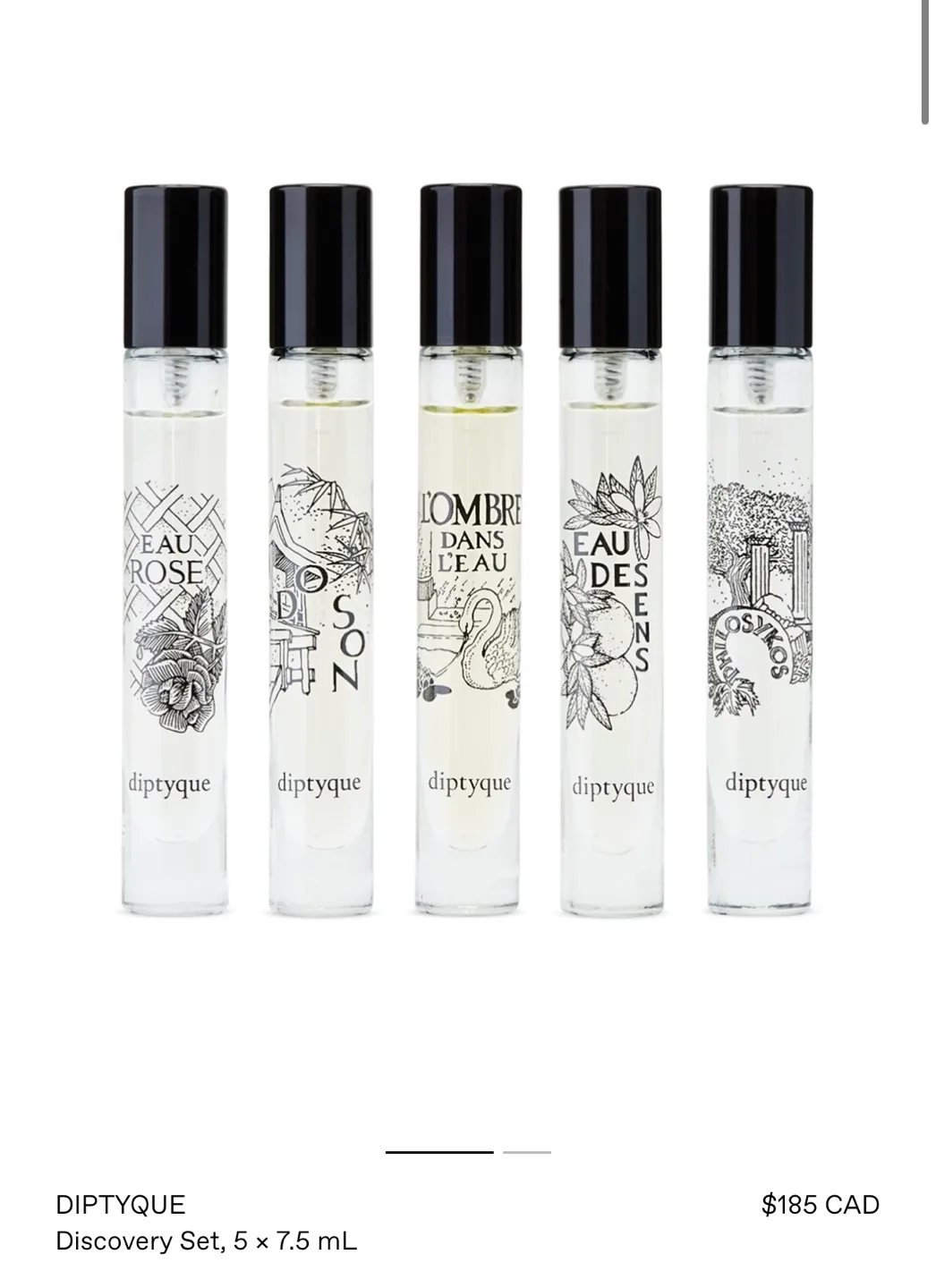 Diptyque Discovery Set only 2 image indicator(3)