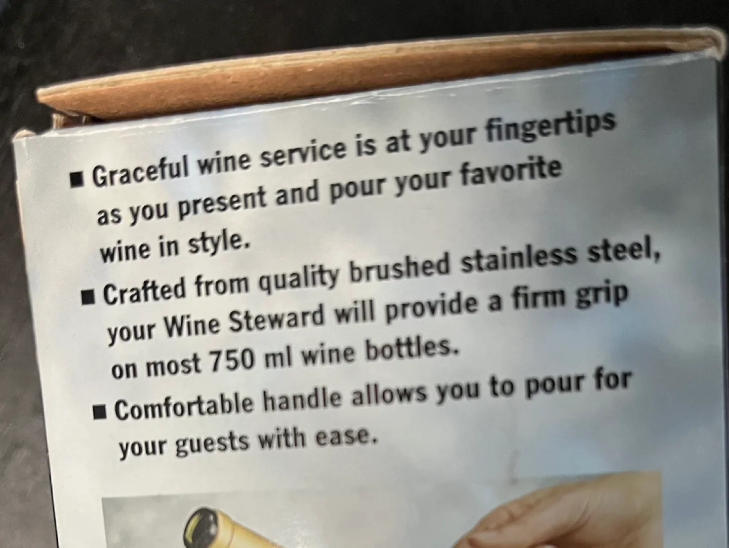 Prodine Metalla Stainless Steel Wine Steward image indicator(2)